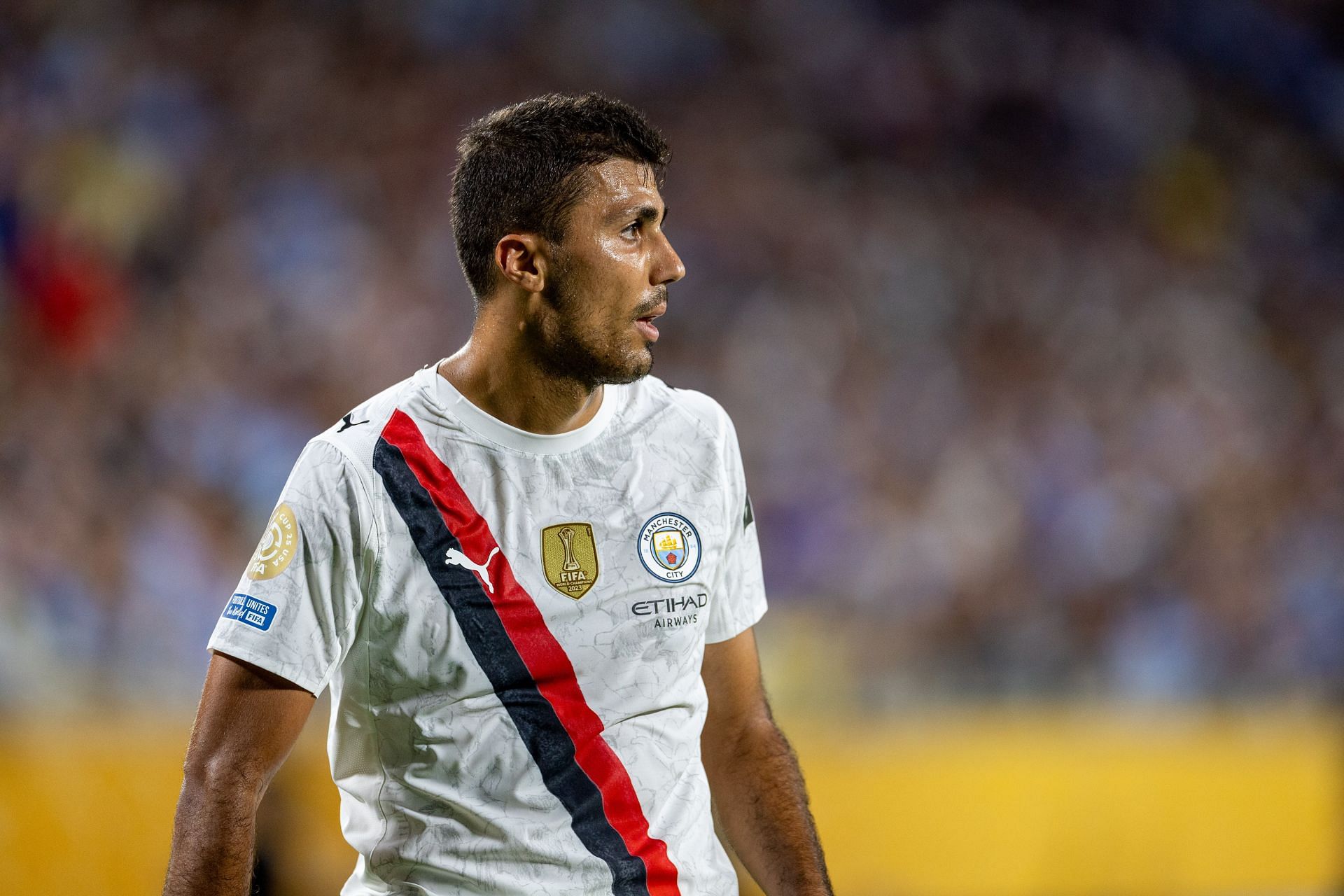 Rodri has admirers at the Santiago Bernabeu